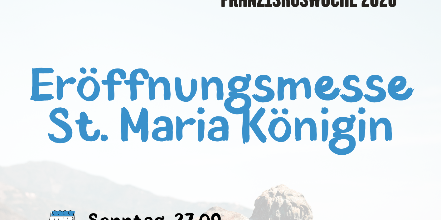 Eröffnungsmesse Franziskuswoche