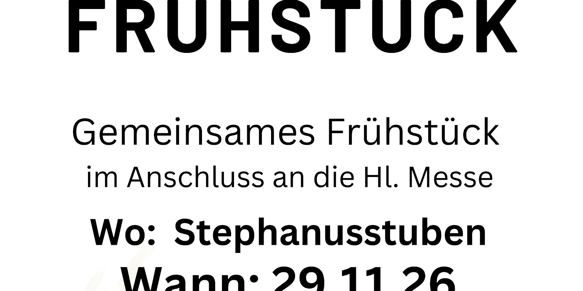 2026-11-29 Gemeinsames Frühstück