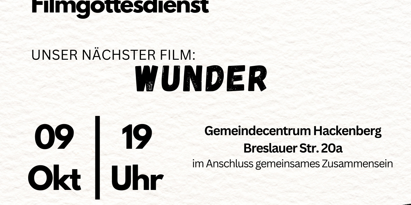 Film gottesdienst 2 (Poster (A3 Hochformat))