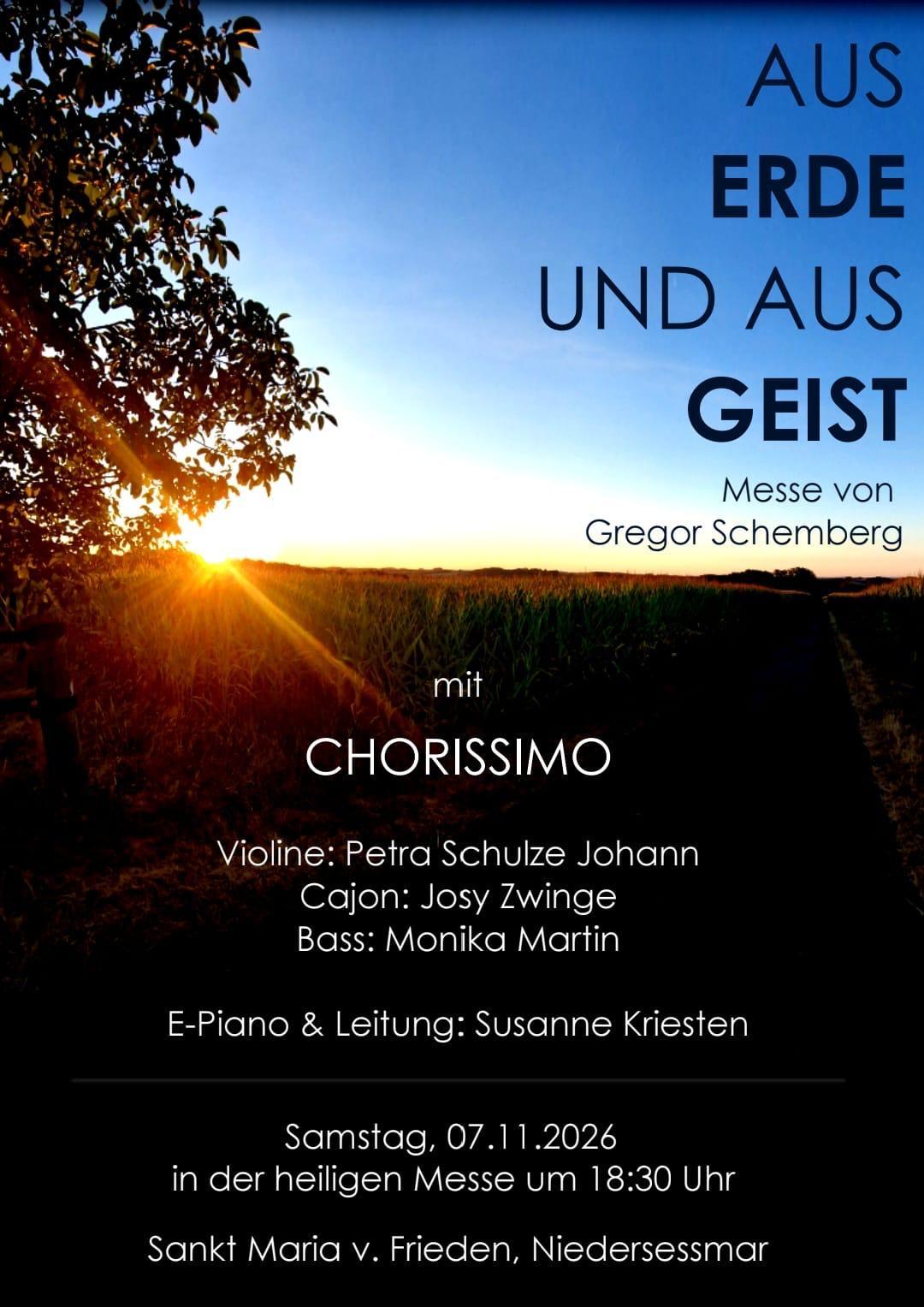 Aus Wasser und aus Geist - Hl. Messe 7.11.26