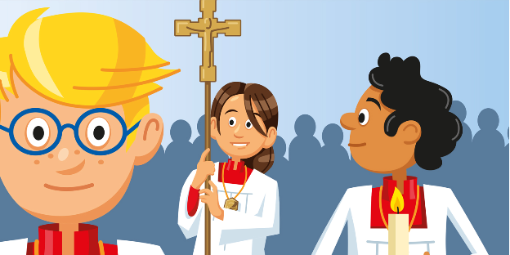 Messdiener-Kreuzgruppe