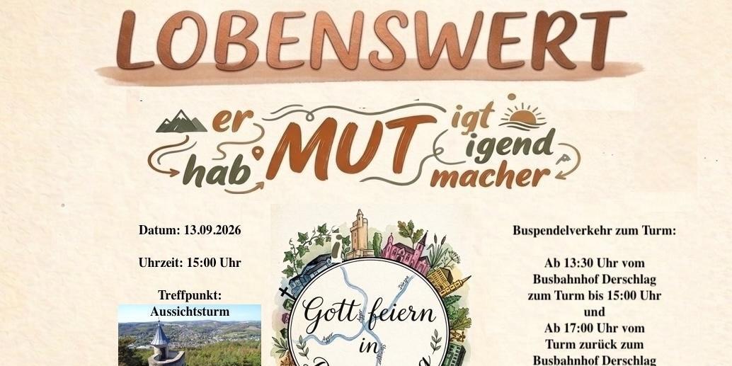Lobenswert am Turm 2026 - Plakat