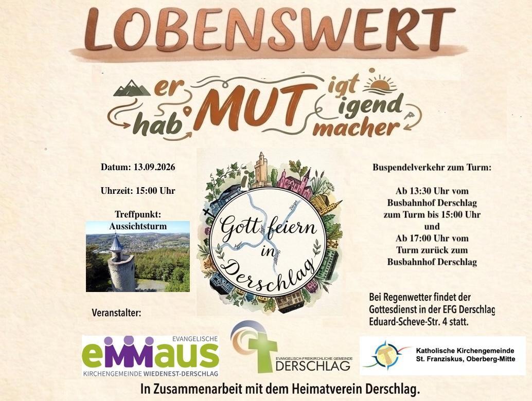 Lobenswert am Turm 2026 - Plakat